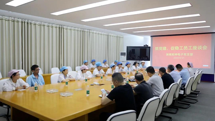 抓黨建、促穩工”——炬神電子黨支部為企業穩工獻計獻策